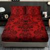 Skull Flower Pattern Bed Hat Three-Piece Digital Printing Bedding Bed Hat Three-Piece Set Children And Adults