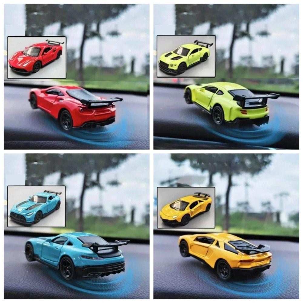Swing Moving Drift Rotating Car Metal Diecast Dashboard Decoration Sports Car Model Kids Gifts