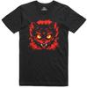 Tricou Demon Pisică Design Înfricoșător Felin Halloween Croială Normală Tricou din Bumbac