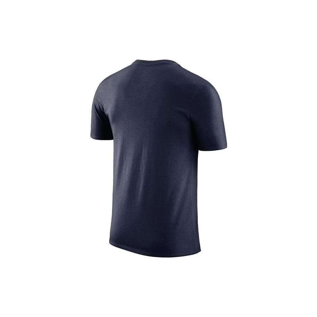 Nike Graphic Letter Print Crew Neck Short Sleeve T-Shirt Men Tops Navy-Blue CI0961-419