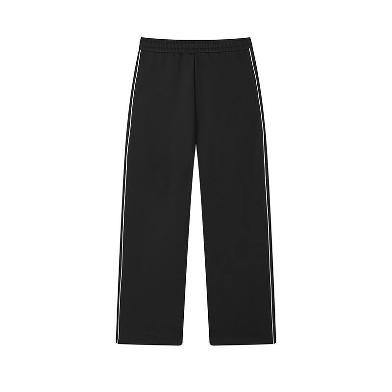 FILA Versatile Casual Knitted Sports Pants Women bottoms Black F11W519604FBK
