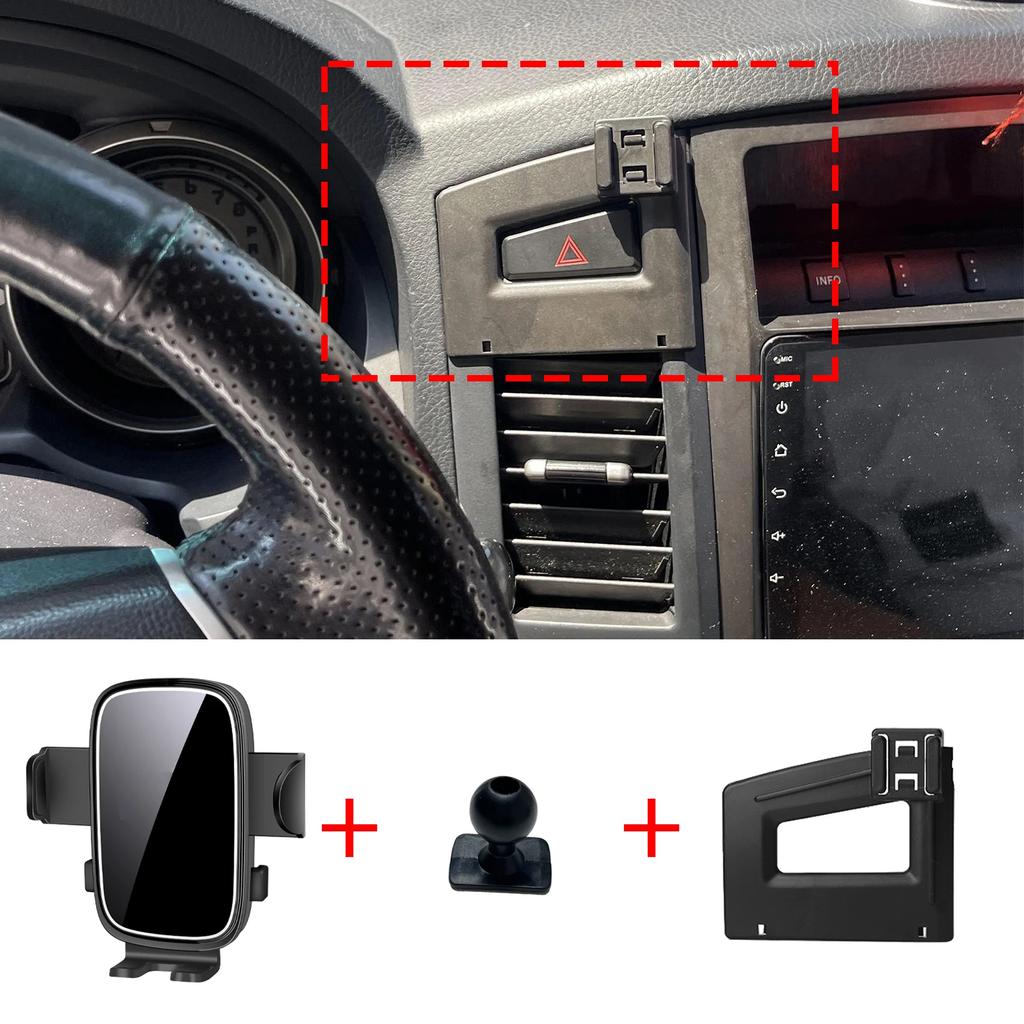 Support de téléphone personnalisé adapté pour Mitsubishi Pajero 2011 – 2022, Base d'écran de tableau de bord, sans perceuse pour voitur