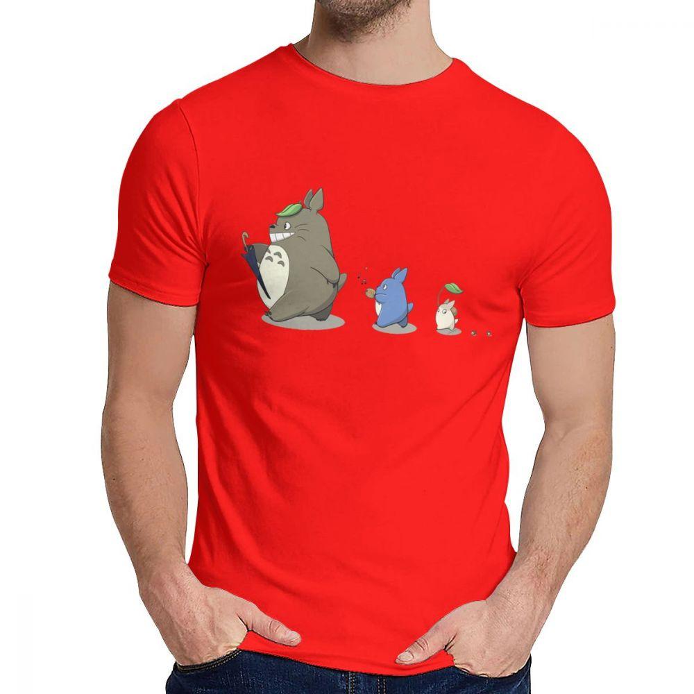 Hayao Miyazaki Môj sused Totoro Malé a Veľké Tričko Klasický Okrúhly Výstrih Vintage Pánske Čisté