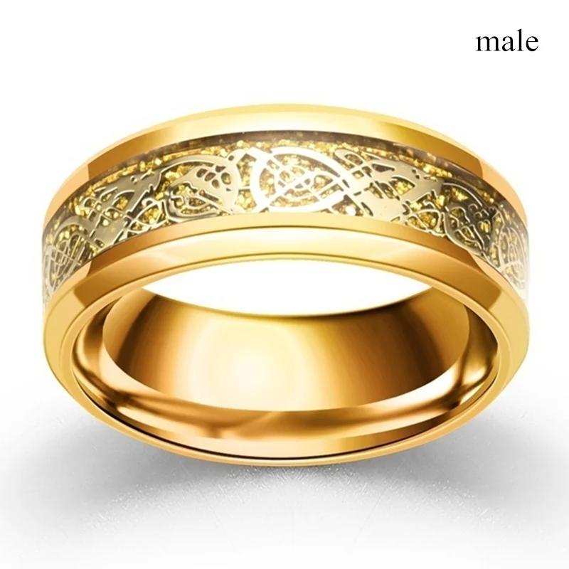 Charm Couple Rings Romantic Women Rhinestones CZ Rings Set Trendy Men Stainless Steel Rings Wedding Band Jewelry For Lover Gifts