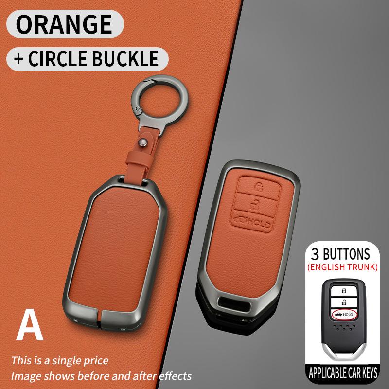 Honda Key Case for Tenth Gen Civic, Accord, Crown, XR-V, CR-V, Vezel, Haoying, Lingpai - Protective Shell & Stylish Buckle.