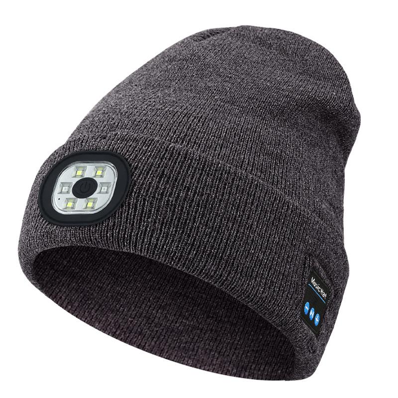 Nový styl Bluetooth 5.4 Hudební stereo pletená čepice pro TikTok