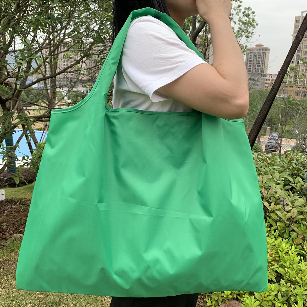 Foldable Eco Shopping Bag - Japanese Cartoon Design, Oxford Cloth, Portable & Eco-Friendly for Groceries