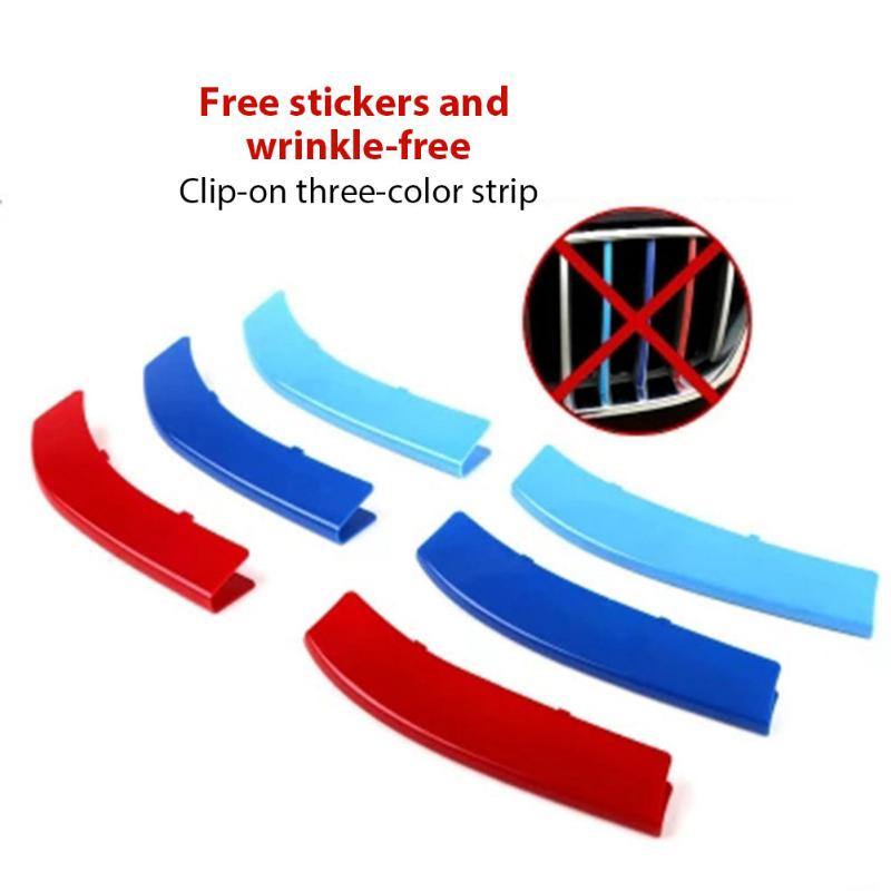 3 adet/takım M Güç Araba Yarışı Ön Izgara Trim Şeritler X1 X2 X3 X5 E46 E90 E91 E92 E93 F30 E60 E61 F10 G30 G20 F07 F11 F18 Performans
