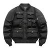 Bomberjacke Herren Retro Baseball Uniform Multi-Pocket Arbeitsjacke Funktionsjacke Drei-Proof Assault Top
