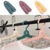 Cintre pliable en plastique pour voyage, étendoir à linge pliable, portable et pliable, avec rainure antidérapante