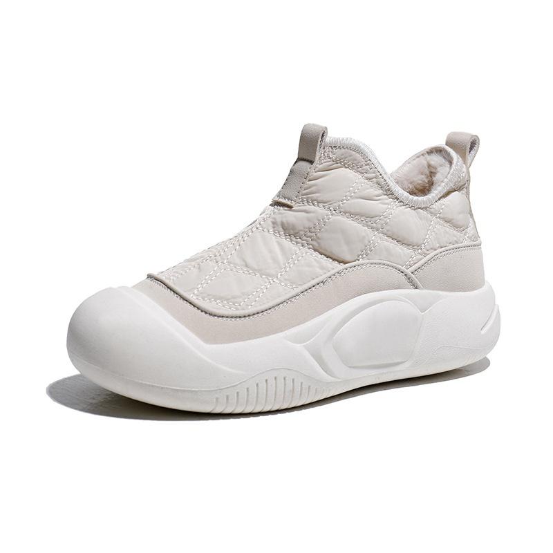 Fashion Sweet Lovely Campus Sports Style Schoolgirl Winter Snow Boots Women Platform High-Top Brown Plush Warm Casual Sneakers