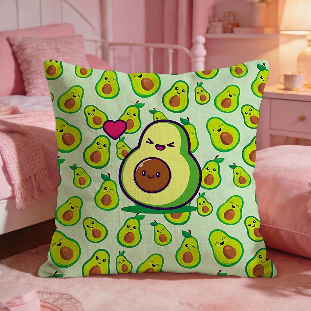 FoodavocadoS Cushion Cover Premium Comfort Reversible Pillow Cove Two In One Design for Any Room  Car Interior