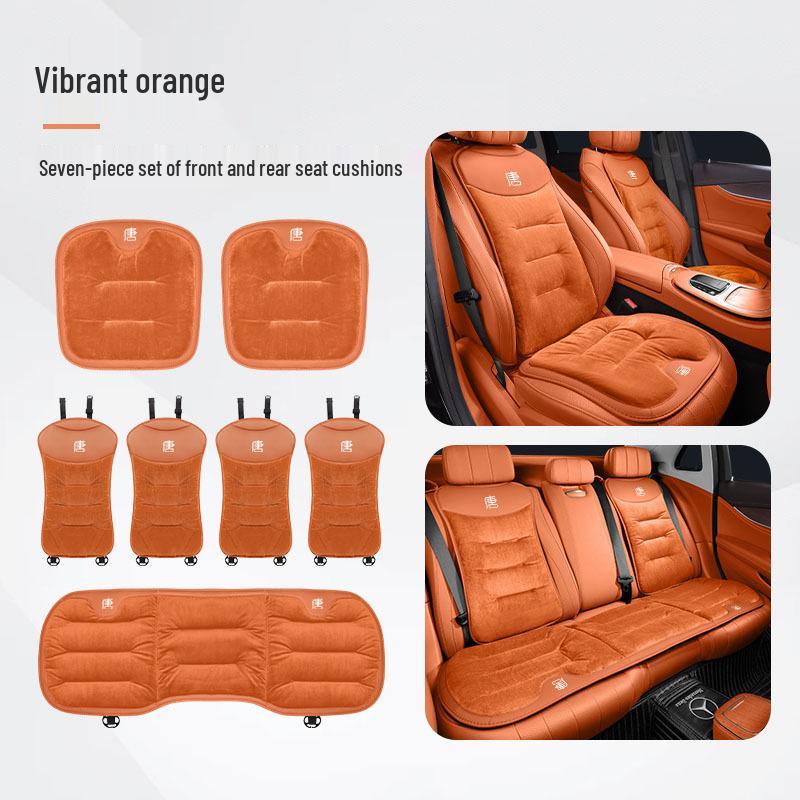 BYD Tang L EV/DMI/DMP Flannel Seat Cushion: Warm Front & Rear Covers for Autumn/Winter.