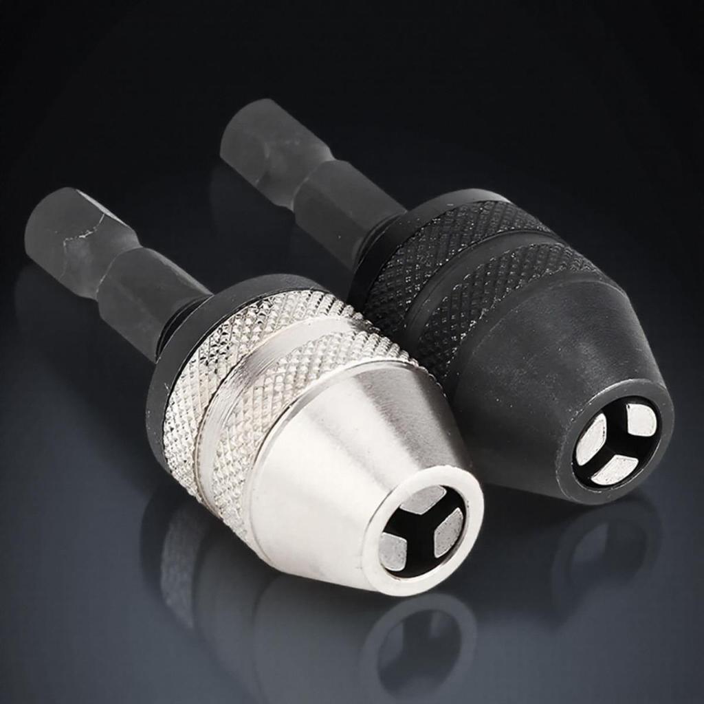 Mini Keyless Drill Chuck Adapter 0.3-3.4mm 1/4 Hex Shank for Easy Bit Changes Perfect for DIY Home Improvement ProjectsGood Product