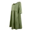 GMXIA Summer 3/4 Sleeves V-Neck Mid-Length Loose Dress
