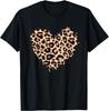 Cheetah Leopard Heart Girls Animal Print T-Shirt