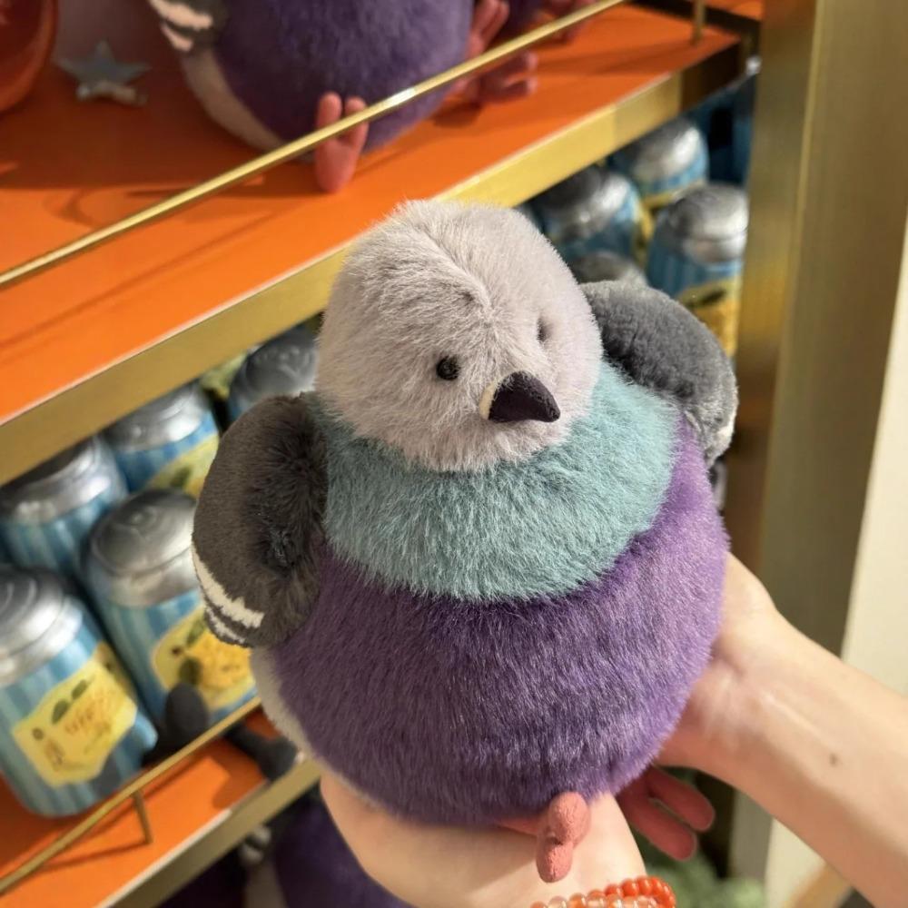 23cm Fat Pigeon Plush Toy Cartoon Fluffy Bird Doll Xmas Gift Doll Pet Companion Toy Ornaments Xmas Birthday Children Gift