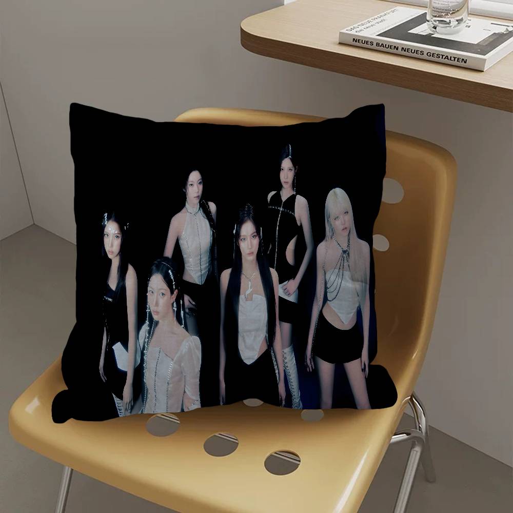 Girlgroup Unique N-Nmixx Pillow Anime Pillow Sofa Bed Head Pillow Cover Cushion Cover 45X45 Cm Fashion
