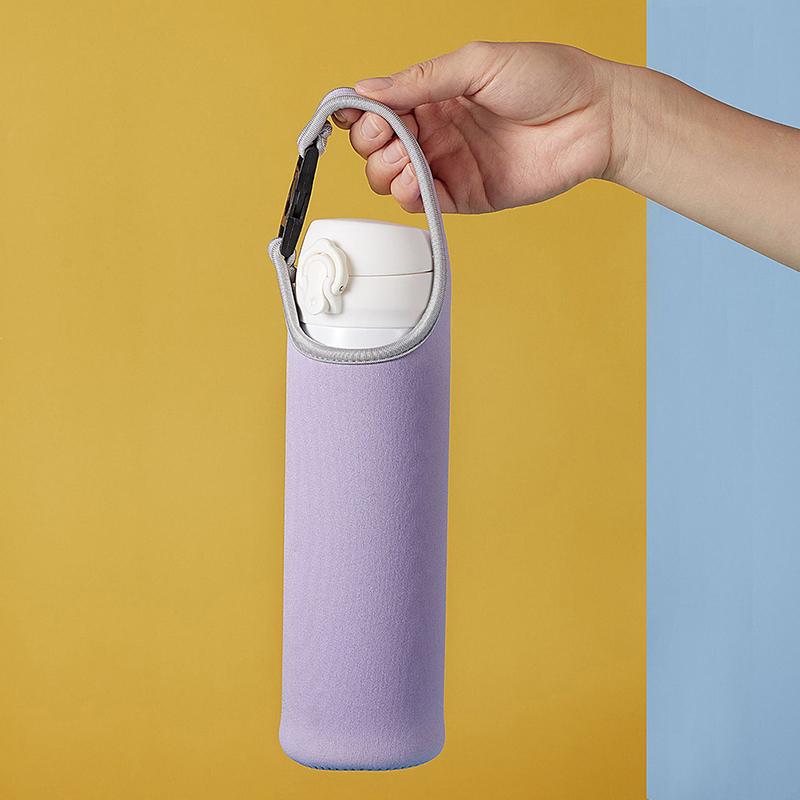 Housse de protection pour bouteille d'eau de voyage, sac de rangement isotherme portable de 500 ml