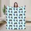 Anime Bobs Fun B-Burgers Blanket Movie Travel Office Flannel Throw Blanket For Living Room Warm Soft Bedspread Birthday Present