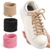 Șireturi de Bumbac Durabile de 8MM Șireturi de Înlocuire pentru Pantofi Rotunde Groase Șireturi din Cânepă Lățime 8MM Lungime 120CM Unisex