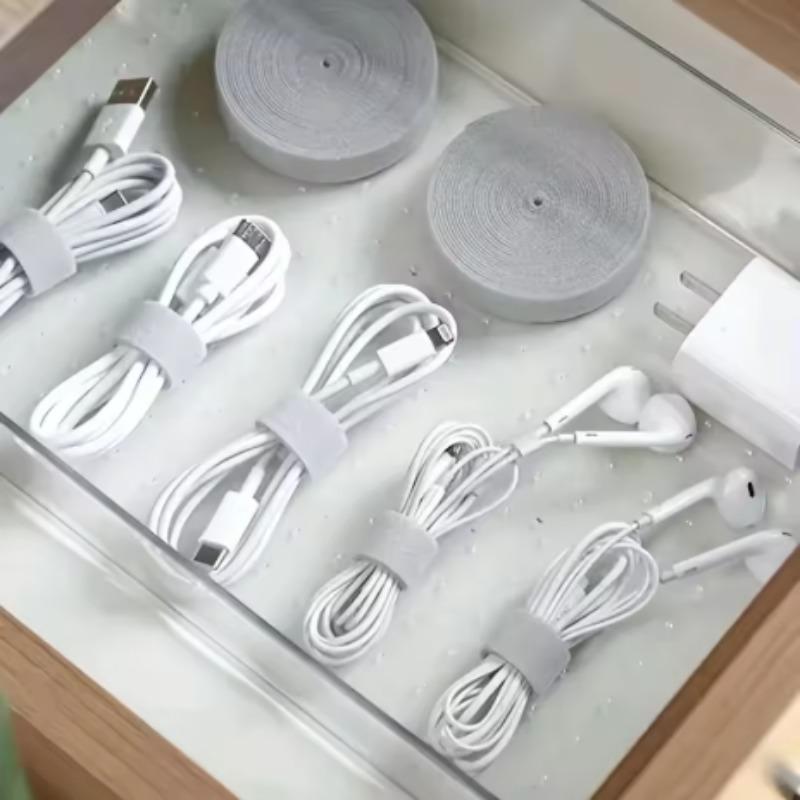 5 m Kabelbestellung, wiederverwendbarer Kabel-Organizer, Schreibtisch-Drahtwickler, Kabelbinder-Organizer, Datenleitungsschutz, Aufbewahrungs-Gadget