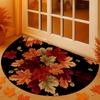 Autumn Door Mat - Non-Slip Half-Round Floor Mat  Durable Polyester Door Mat for Home Decoration, Door Mats for Home