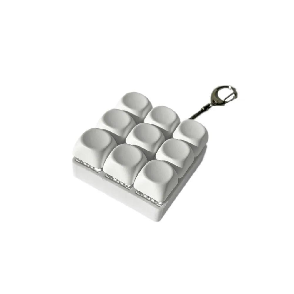 Build Your Own Keyboard Keychain, 9 Keys Diy Fidget Toy With Asmr Click Sound, Custom Mechanical Keyboard Feel Stress Relief Key