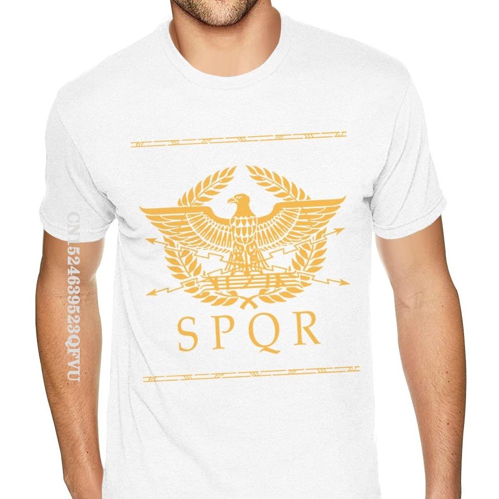 אימפריה רומית SPQR טי שירט גברים מידה גדולה לגברים עיצוב חולצת אמנות חולצות טי לגברים חולצות כותנה קז'ואל הכי חדש