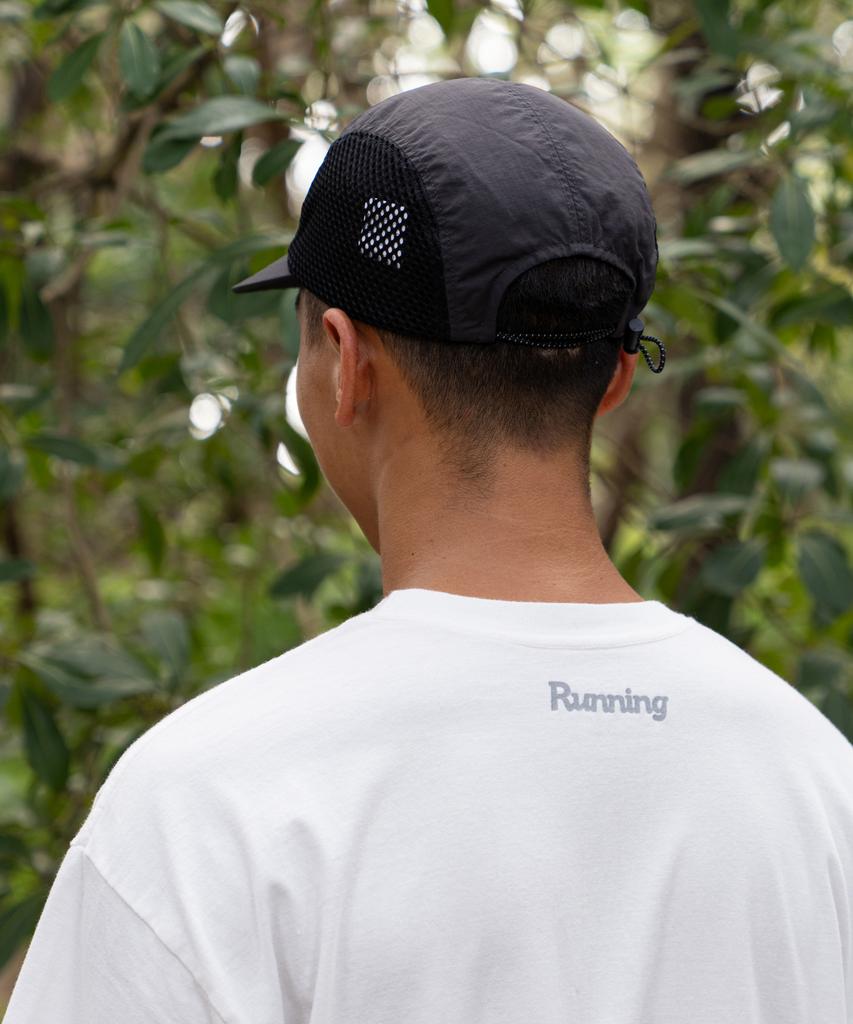 BIGWAVE COLLECTIVE Peace Runner'S Cap (Black)