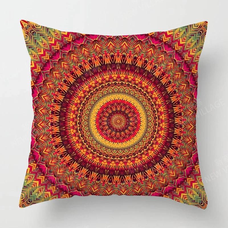 Jesenná výzdoba domu Jesenná obývacia izba Dekoratívny vankúš Poťah na vankúš na pohovku Boho Poťah na vankúš Mandala X