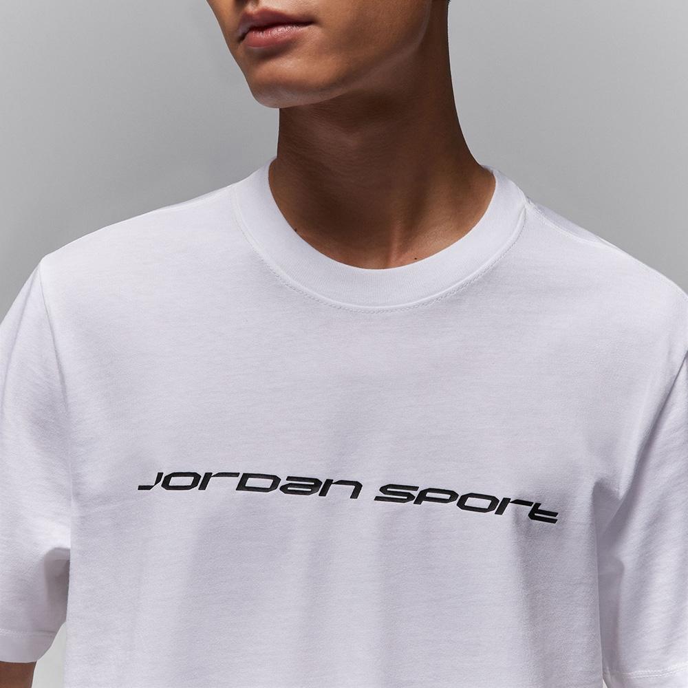 Jordan Sport Dri-FIT Logo Casual Comfortable Crew Neck Short Sleeve T-Shirt Men Tops White FZ1932100
