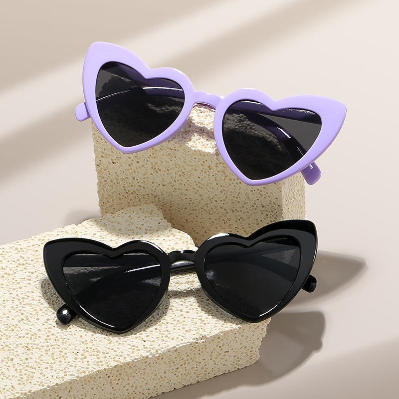 1PC Peach Heart Sun Party Špeciálne okuliare v tvare lásky Internet Celebrity Street Shot Módne pánske a dámske slnečné okuliare