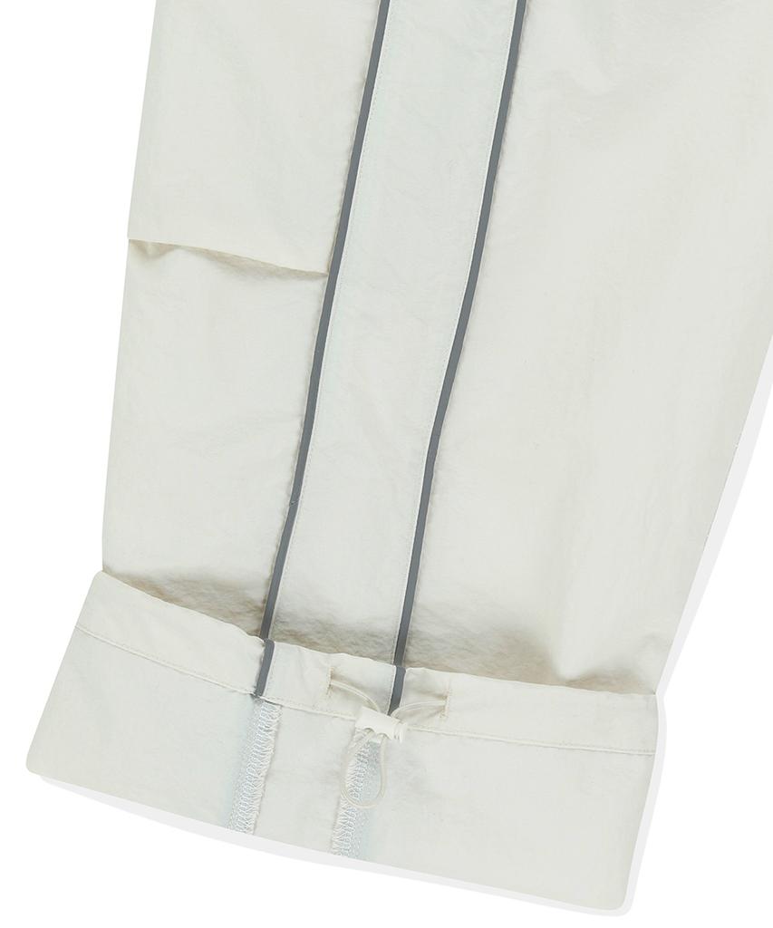 MAHAGRID Nylon Cargo Parachute Pant Ivory(Mg2Fsmpa20A)