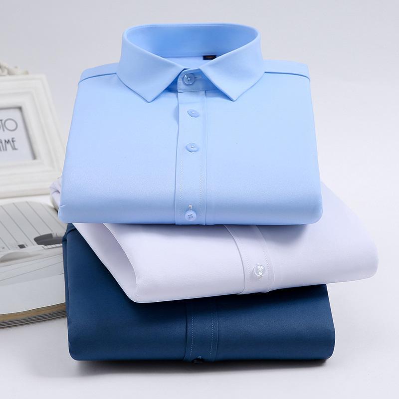 Men's Winter Sherpa Lined Shirts Long Sleeve Button Down Fleece Dress Shirts for Men Business Casual Warm Comfortable Thermal Shirt With Pockets