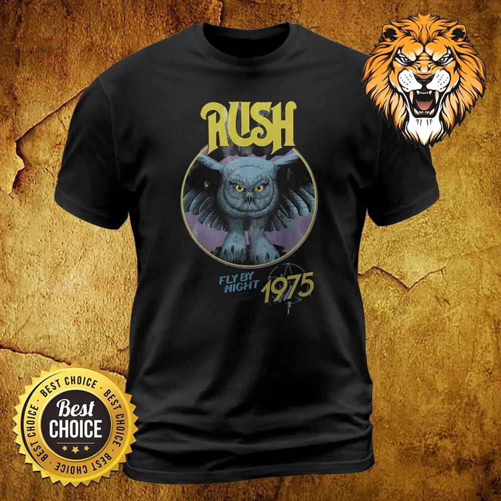 Rush T-shirt Cool Vintage Band T-shirts Fly By Night Uggla Skjorta S-3XL 2A5263