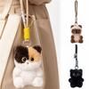 Soft Fluffy Cat Bag Pendant Cute Kitten Kitten Key Ring New Backpack Charm  Backpack Accessories