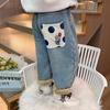 Winter-Jeanshose mit Plüschfutter für Mädchen: Stylische Jeans mit Fleece-Futter für Kleinkinder