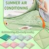 Summer Cool Silk Ice Cream Solid Color Conditioning Quilt, Summer Cool Quilt Student Dormitory Quilt 100x150cm