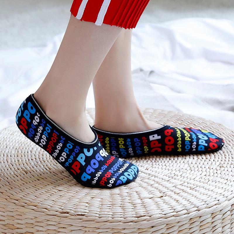 Cartoon Print Non-Slip Children's Socks: Velvet, Early Education, Yoga, Autumn & Winter