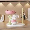 Flower Rabbit Resin Crafts: Decorative Storage Gift and Home Decor