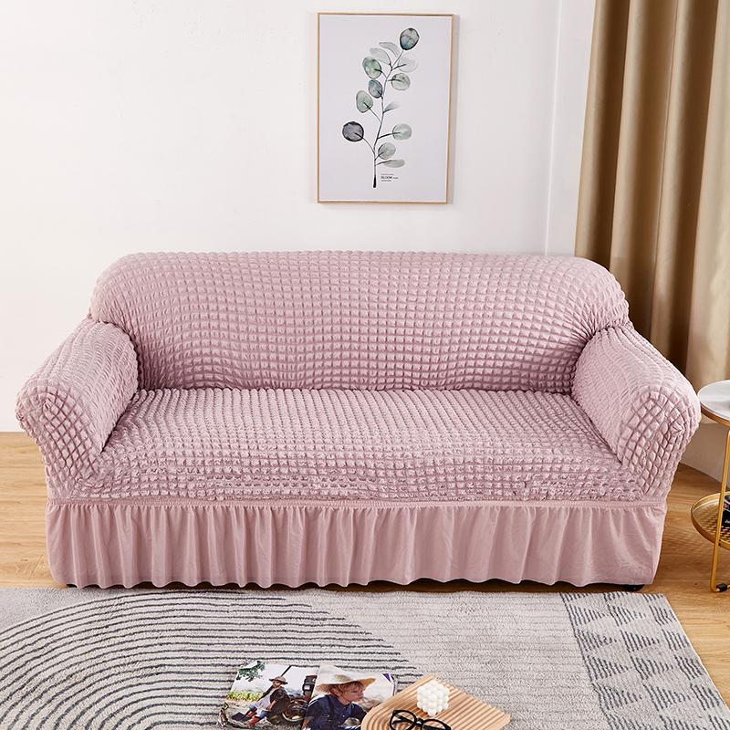 1pc High Elasticity Bubble Lattice Skirt Sofa Cover Decorative Sofa Suitable for All Occasions All Seasons