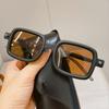 High Quality Retro Stylish Edgy Punk High End Designer Style Travel Friendly Square Shaped Female Male Women Sun Glasses