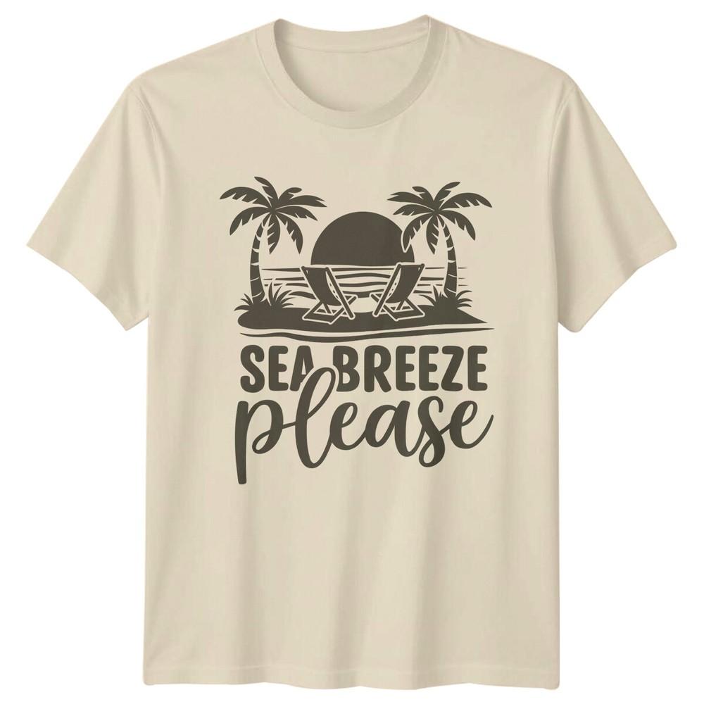 Meeresbrise Bitte Strand Reise Unisex T-Shirt Unisex Grafik T-Shirt Unisex Oberteil