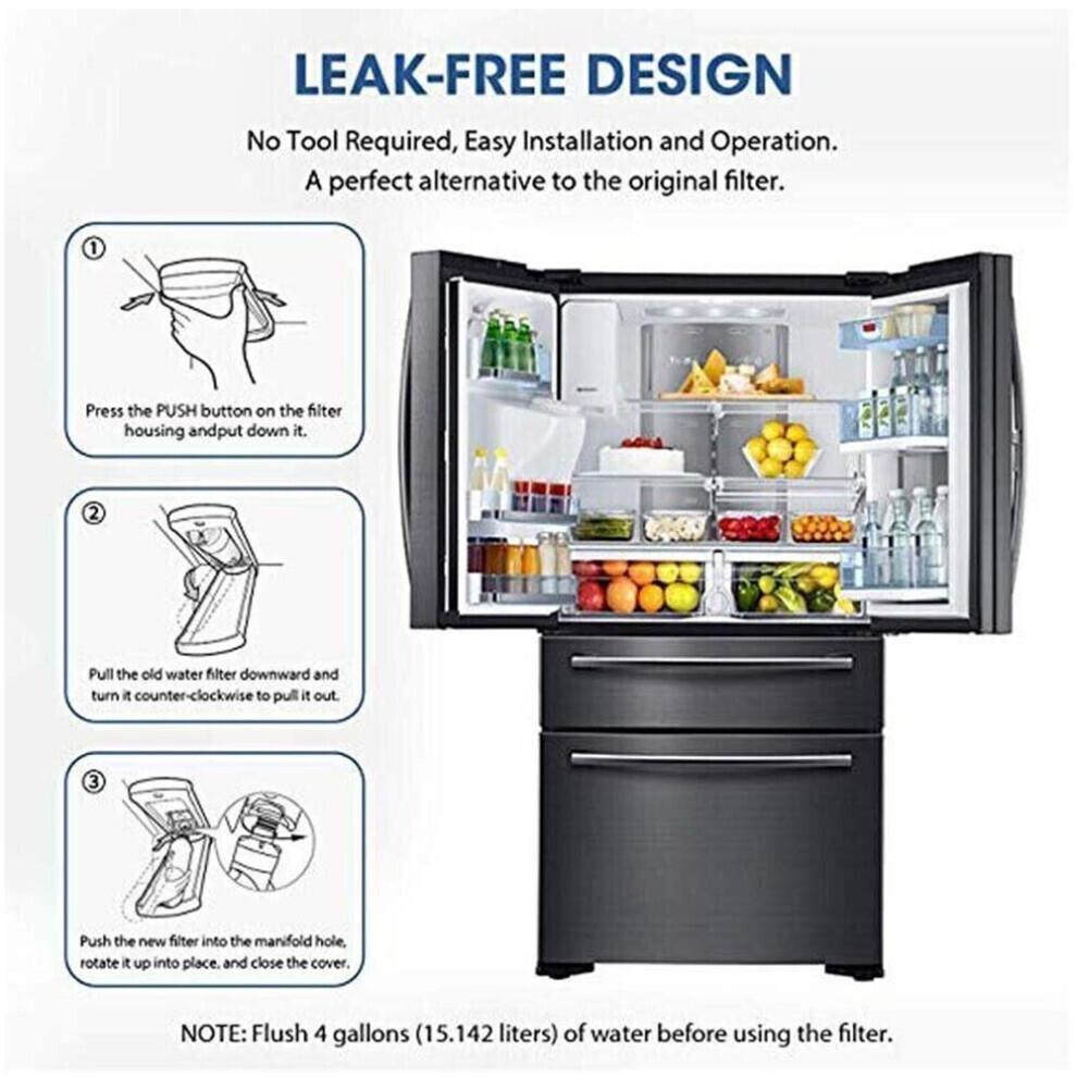 3-PAKNING for LG-LT1000P ADQ747935 Kjøleskap Vannfilter Erstatningssett
