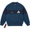 Palace Polartec 200 Crew Navy Unisex Tops Blue P27CS206