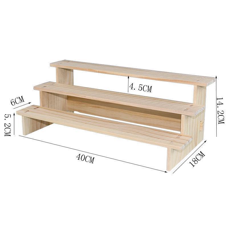 Rustikaler Holz-Display-Ständer 1 Stück Dekoständer für Dessertfiguren Schmuckorganisation Hochzeitsfeier Dekoration