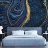 Tapete Abstraktes blaues Marmor-Wandgemälde Goldene Marmor-Tapete Schlafzimmer Wohnzimmer Wandgemälde Heimdekoration