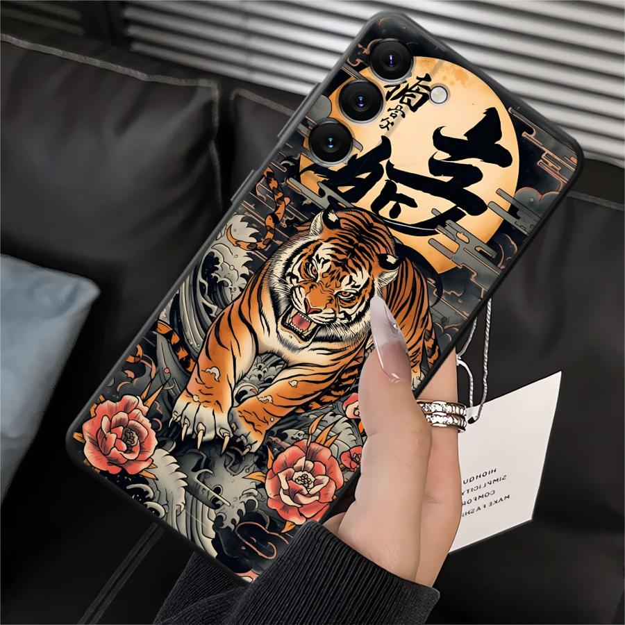 Funda Phone Cover Case for Samsung Galaxy A50 A12 A13 A20 A15 A04 A70 A17 A06 A05 A16 A40 Cool Tiger
