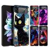 Hard PC Phone Case For Samsung Galaxy Z Flip 7 6 5 4 Black Cover For Galaxy Z Flip 3 Foldable Shockproof CAT Fundas Capas Bags